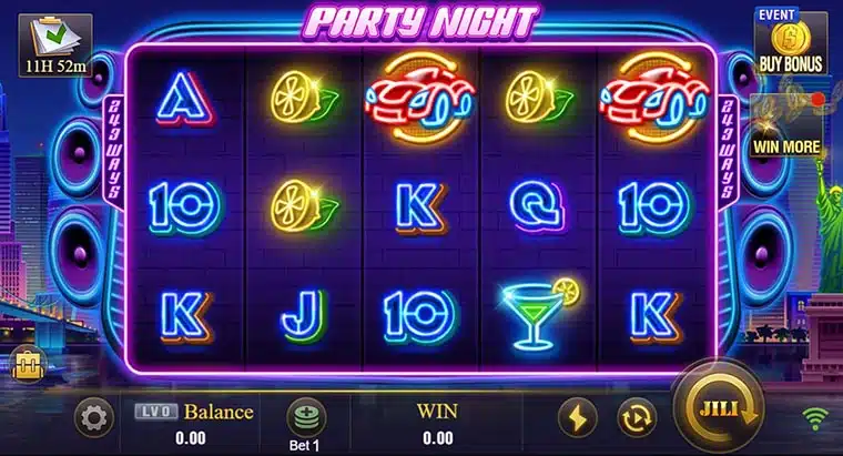 Party Night Slot at 66JL Casino Philippines – Play, Win, and Celebrate